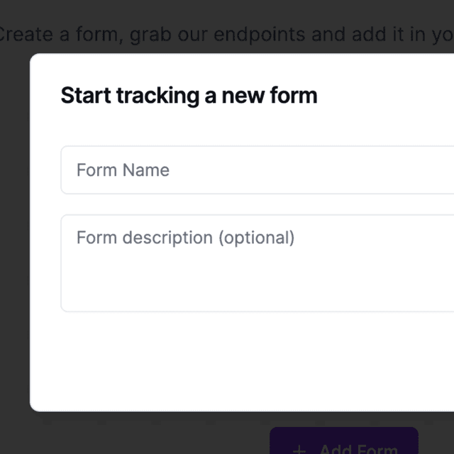 create a form